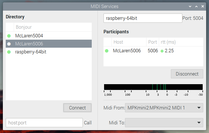 rtpmidi for Raspberry Pi OS (64-bit).